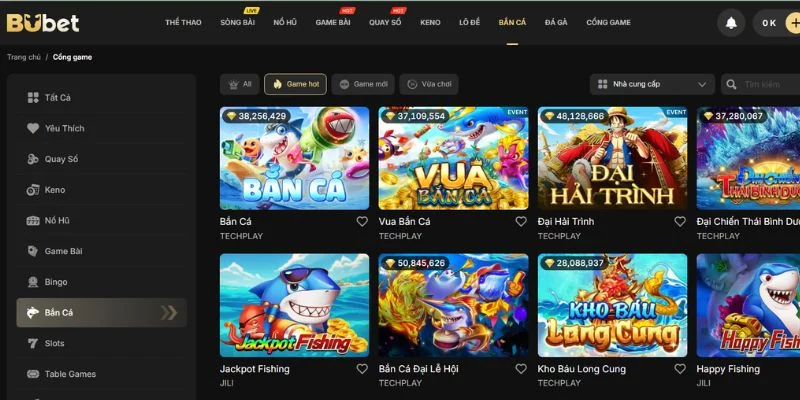 Game bắn cá online tại BuBet luôn có sức hấp dẫn lớn với hội viên.